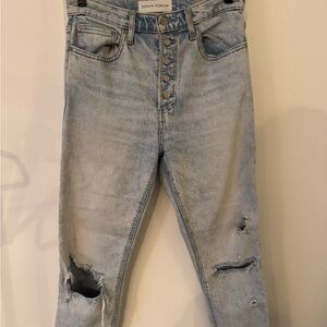 Denim Forum Relaxed Light Blue Jeans